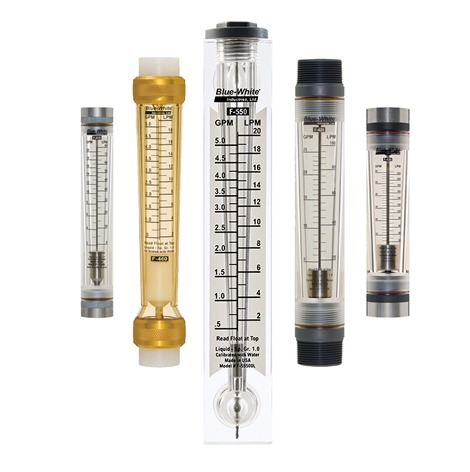 Blue & White Flow METERS